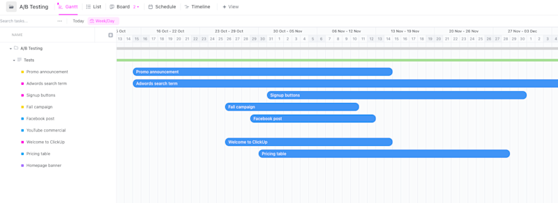 Gantt Chart Templates for Marketing Campaign Plans