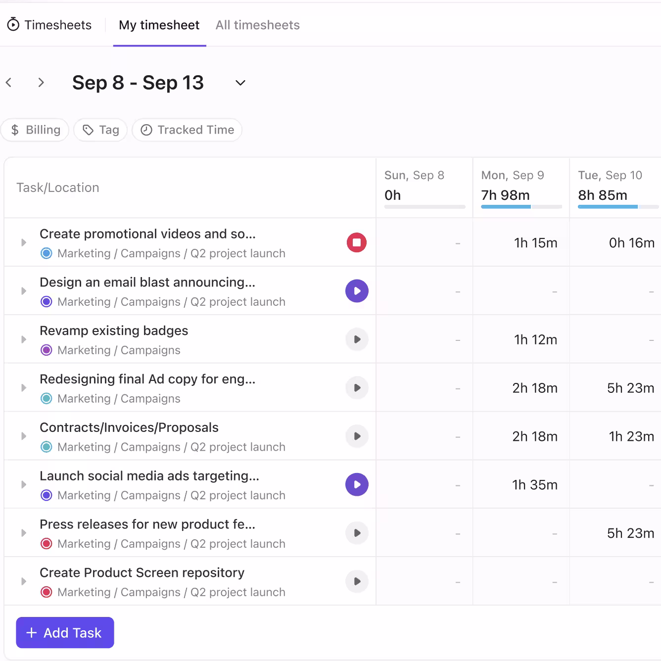 Time Tracking