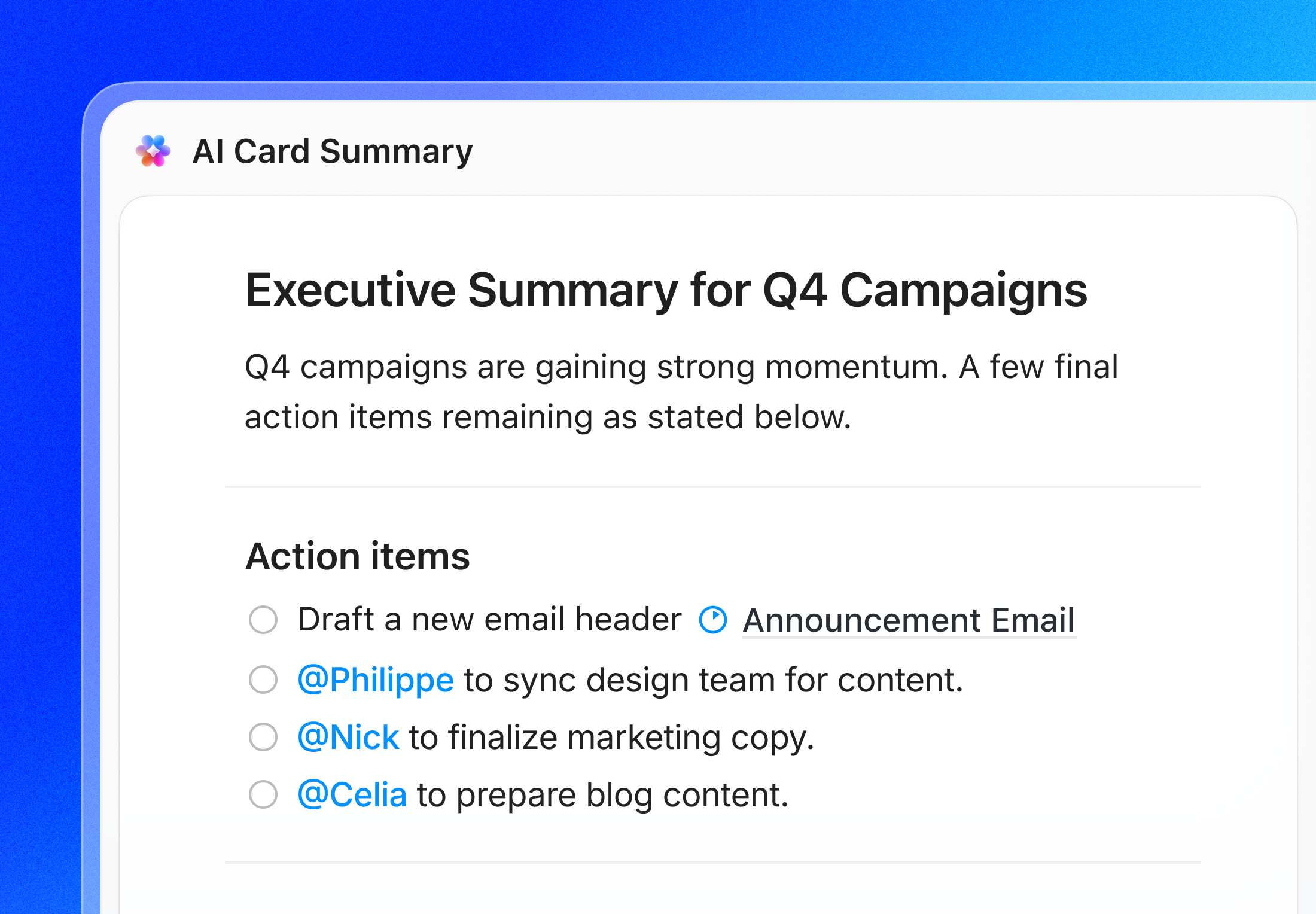5 - Campaign Execution - Exec Summary