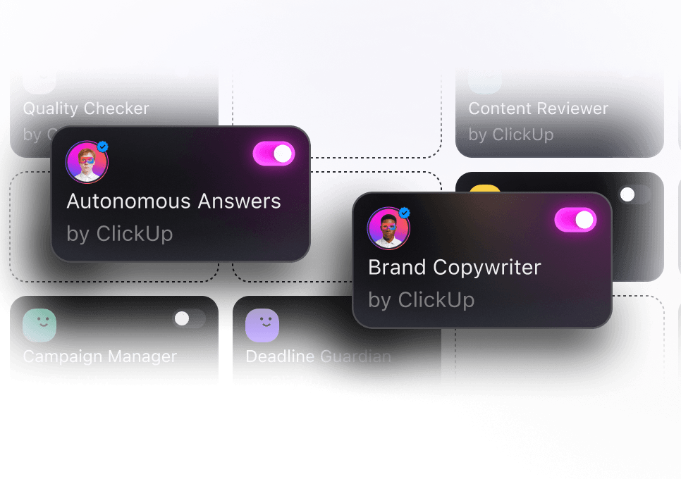 Ambient Agents tap into every doc, task, message, and app to deliver trusted, real-time responses.