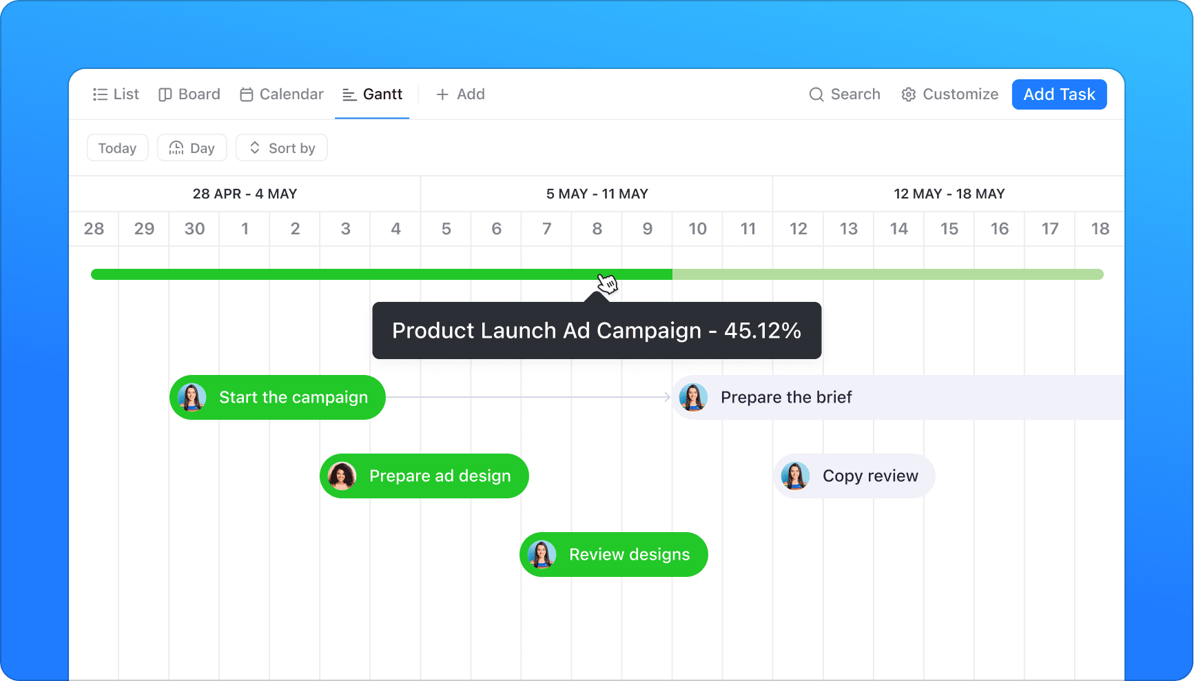 Progress tracking