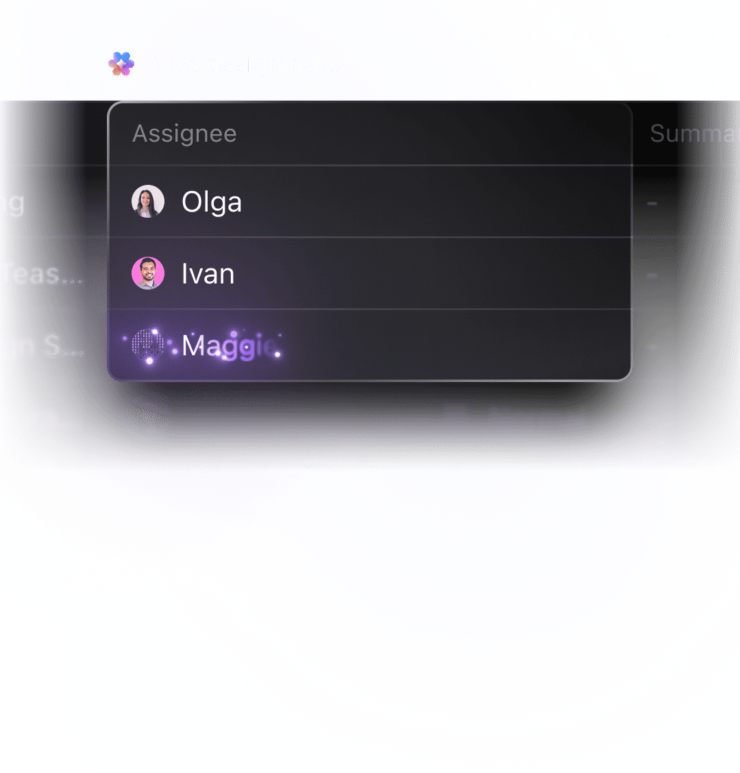 Intelligent task assigning.
