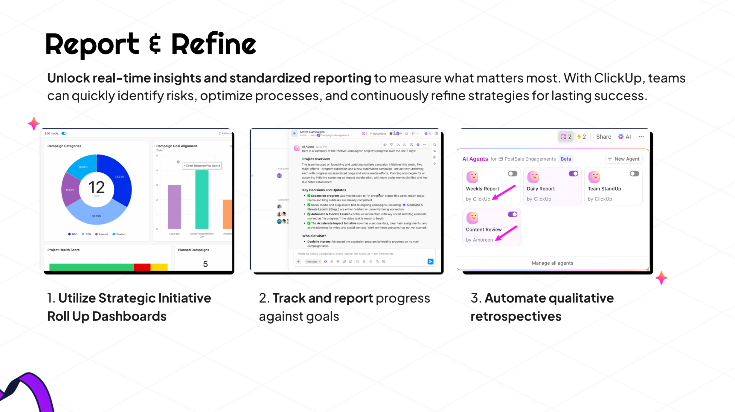 SI Report and Refine
