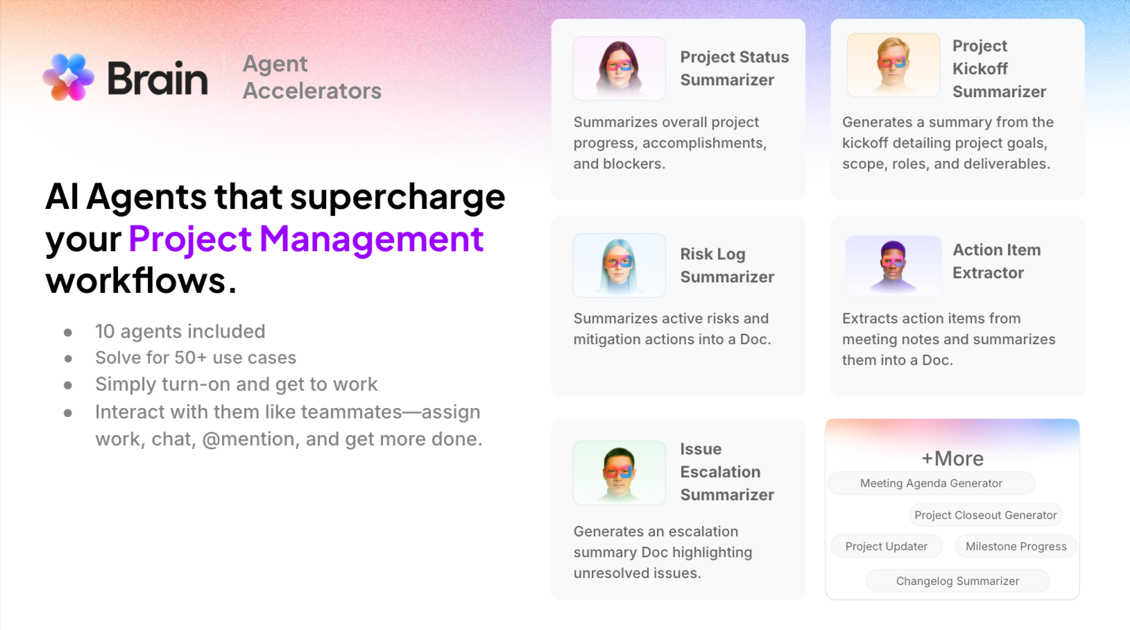 Accelerator for project management