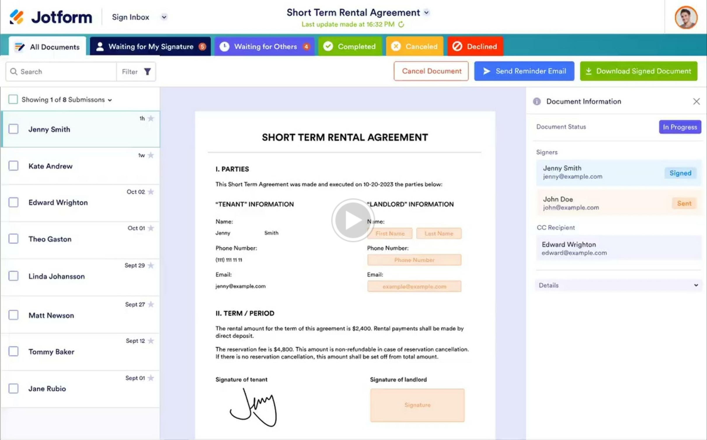 Placeholder - Jotform - esign