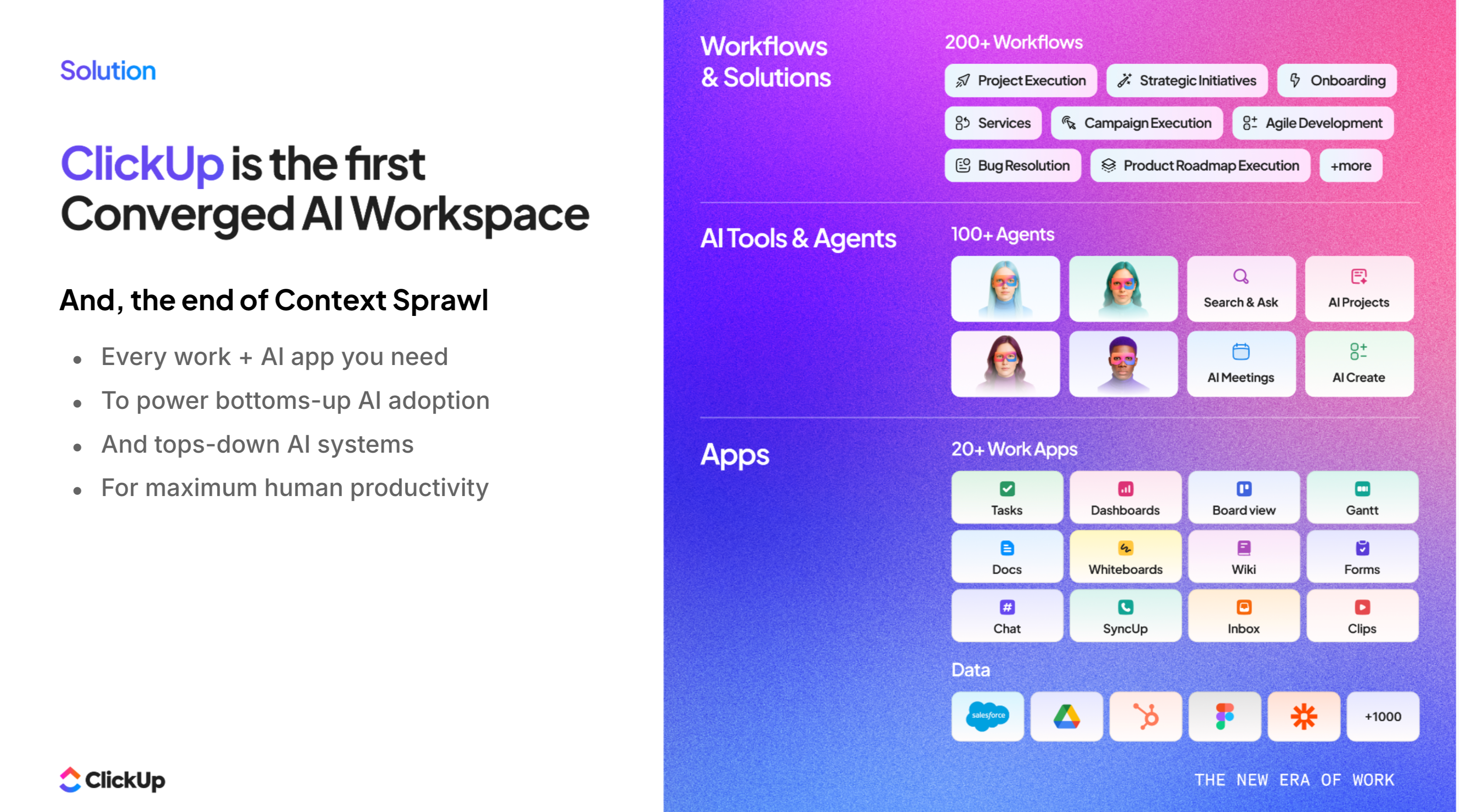 ClickUp is the first converged AI Workspace