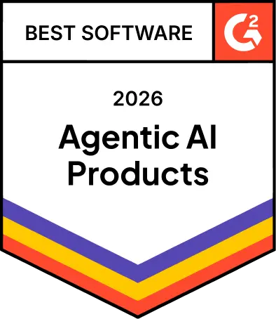 G2 Best Software 2026 Agentic AI Products award badge