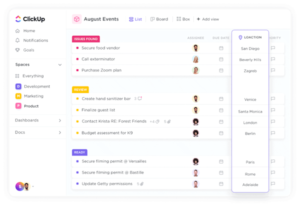 Project Management Software with Map Visualization | ClickUp™