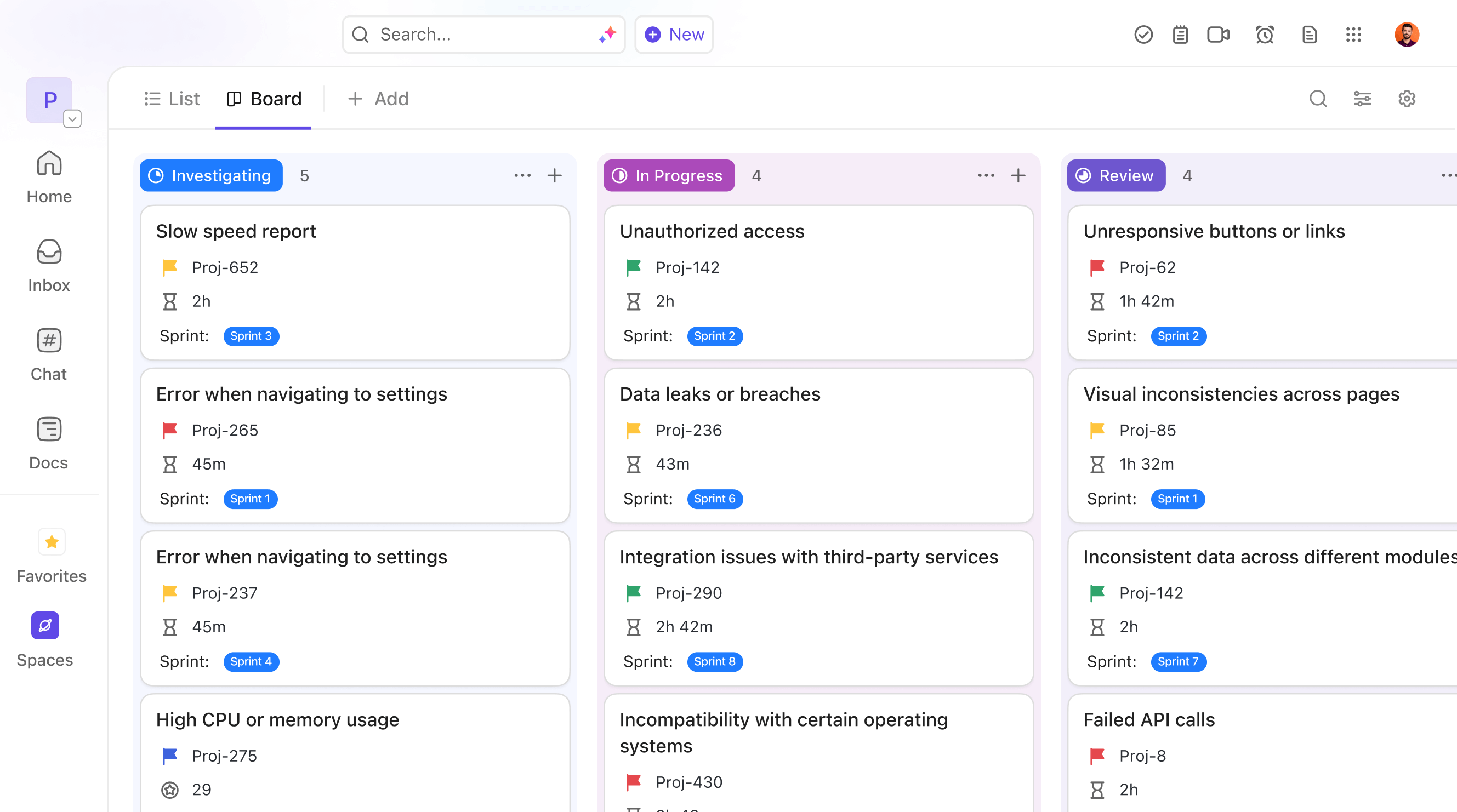 Streamline bug & issue tracking