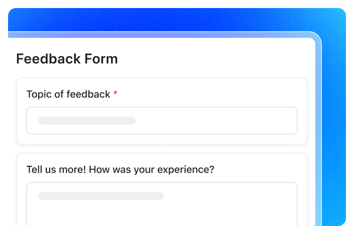 Form Feedback