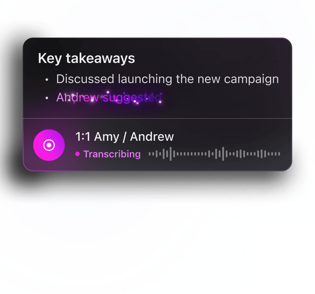 AI SyncUps & Notetaker.