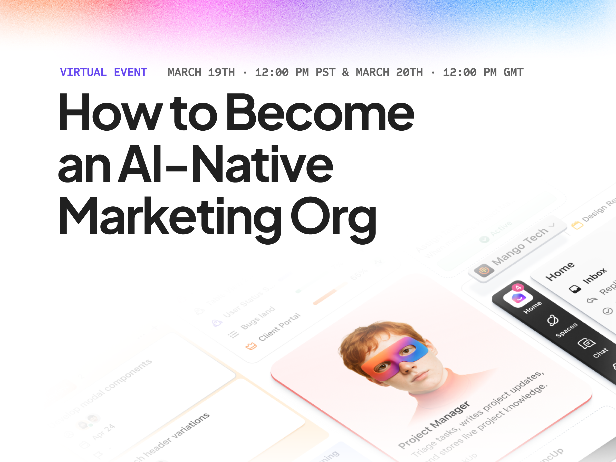 Marketing webinar card