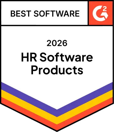 G2 Best Software 2026 HR Software Products award badge