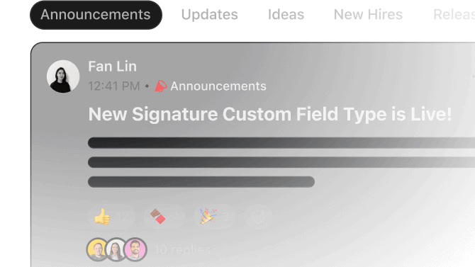 Fin Lin made a new Post! New Signature Custom Field Type is Live!