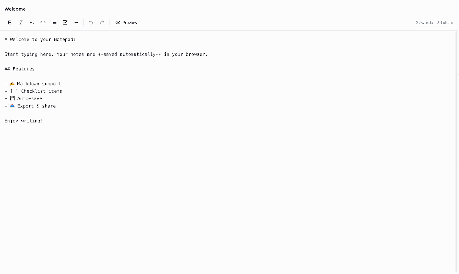 Free Online Notepad: Write Notes Instantly | ClickUp