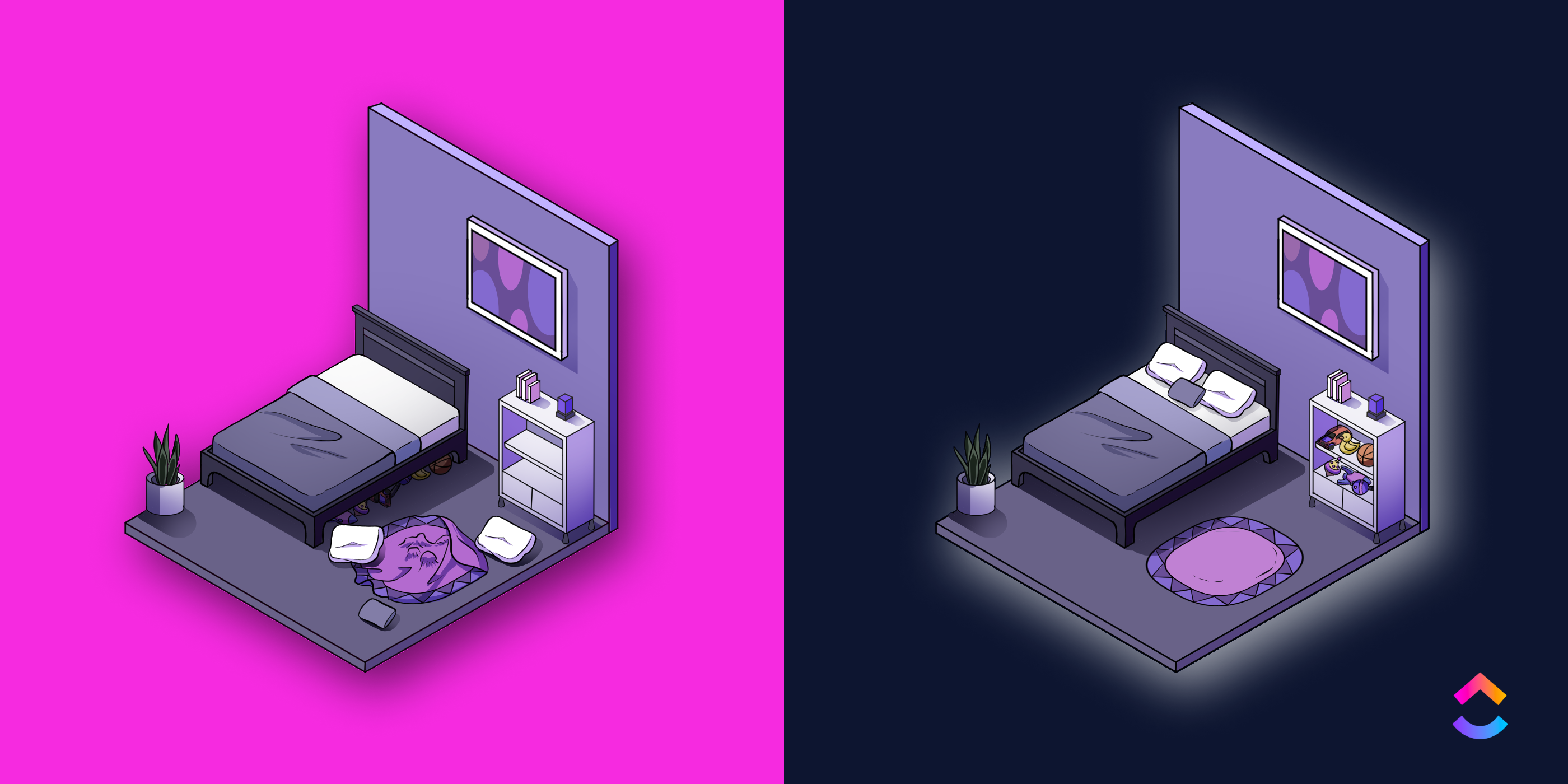 ClickUp Clean vs Supposedly Clean Room Illustration Final