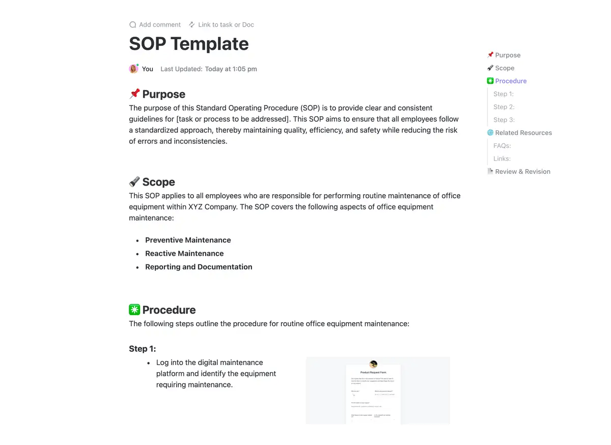 Work-from-home-SOP-template