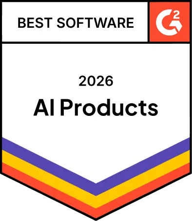 G2 Best Software 2026 AI Products award badge