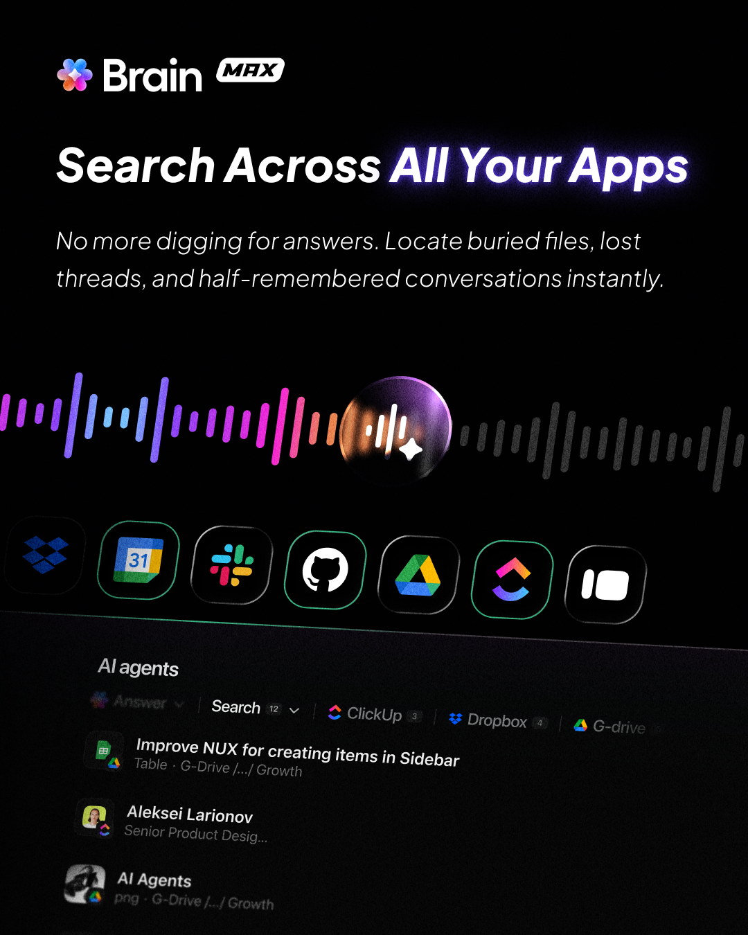 search across your apps