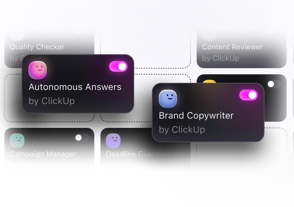 Ambient Agents tap into every doc, task, message, and app to deliver trusted, real-time responses.
