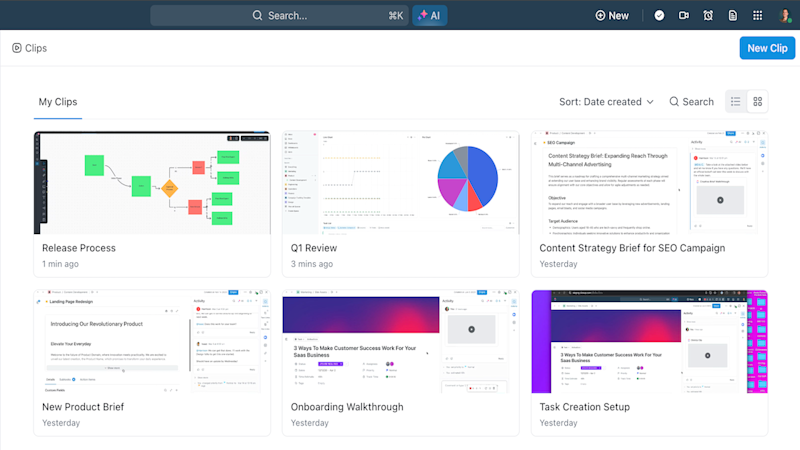 Clips: Screen Recording for Teams | ClickUp