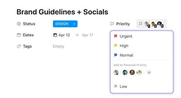 Personal Priorities on Tasks - 40% bento