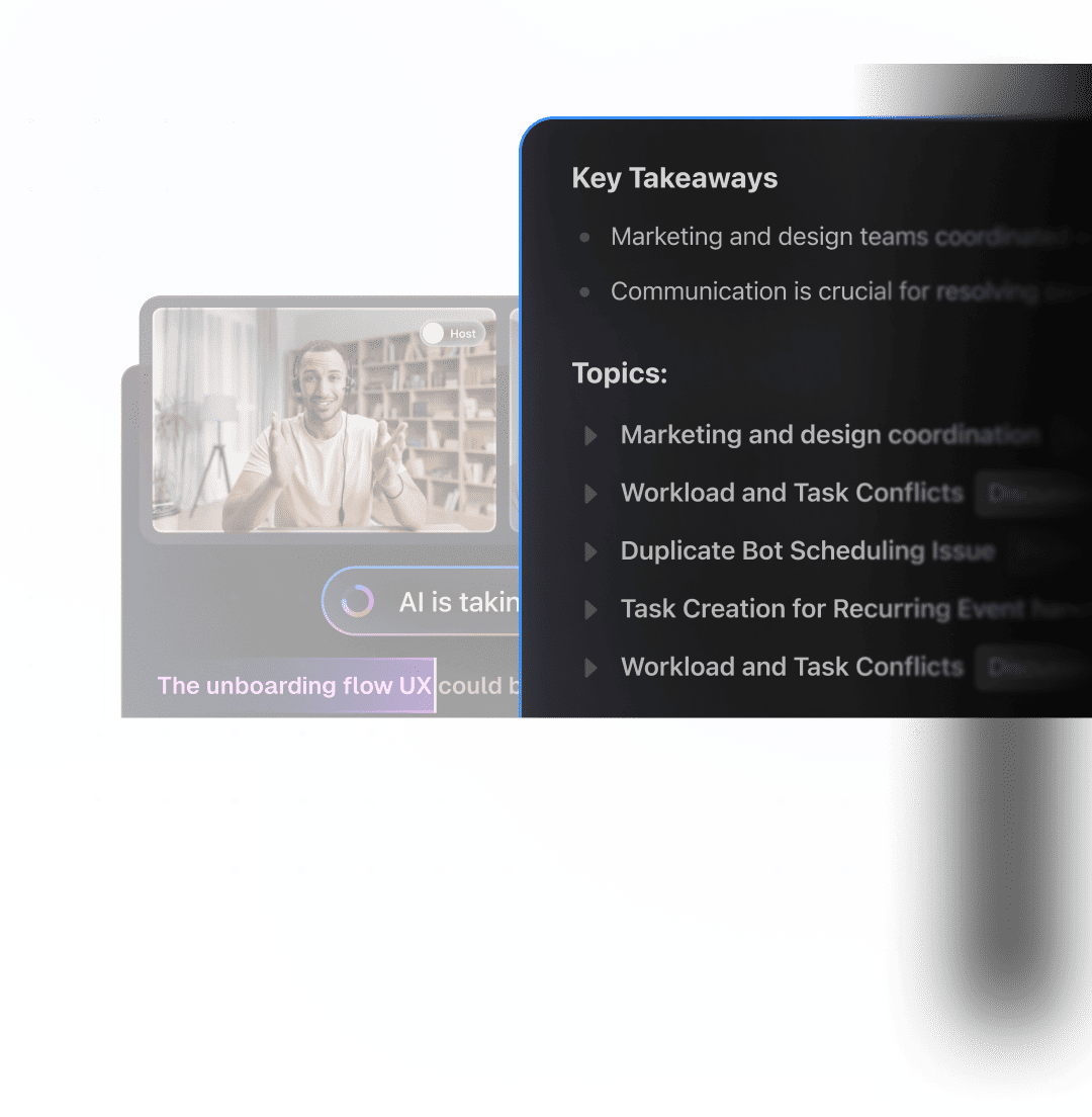 Easily review important topics and decisions