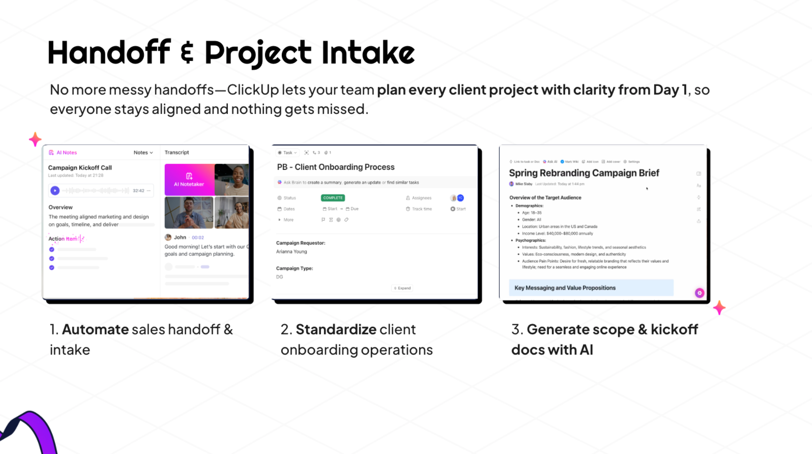 CSD Handoff and Project Intake