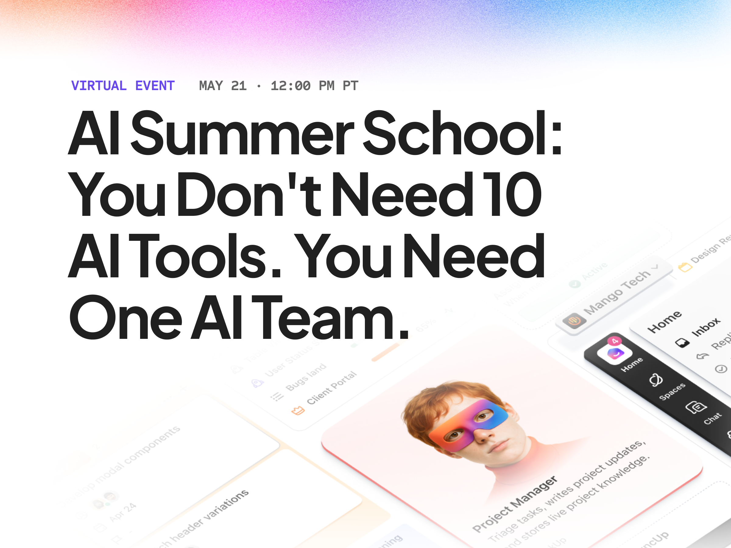 AI Summer School Webinar Card