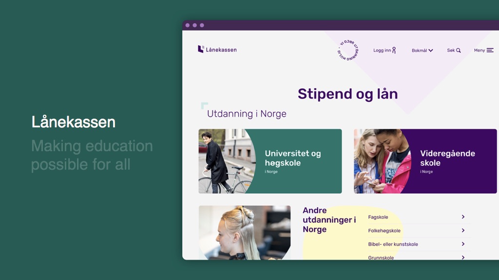 NoA Ignite har designet Lånekassens nye nettside.