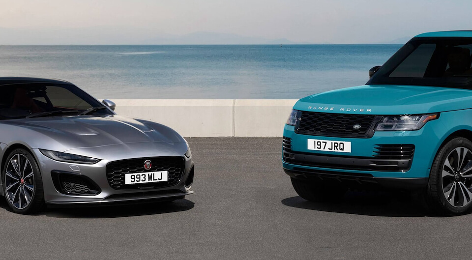 Jaguar and Land Rover vehicles