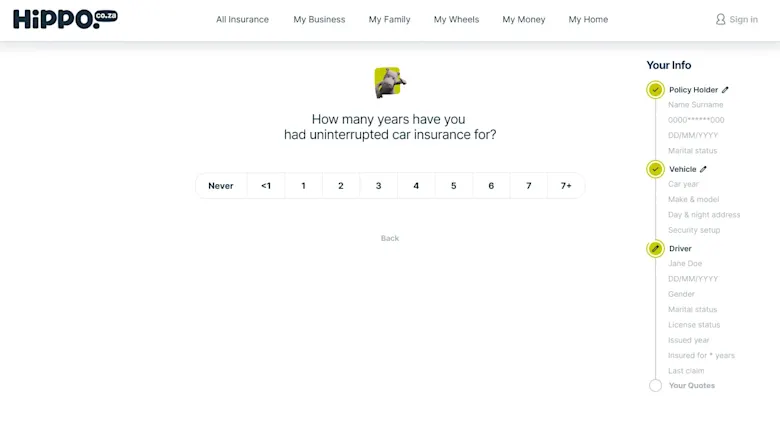 CAR INSURANCE/Step 12