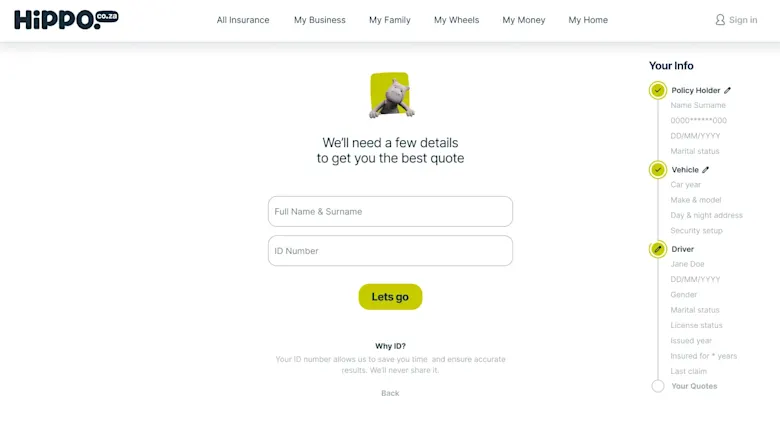 CAR INSURANCE/Step 2