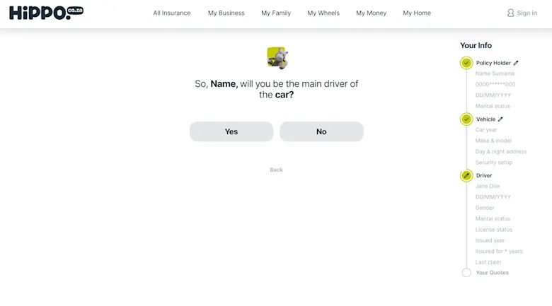 CAR INSURANCE/Step 9