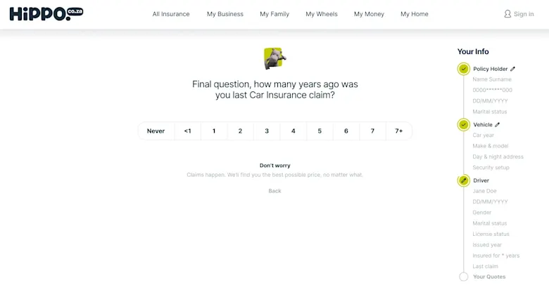 CAR INSURANCE/Step 13