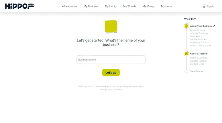 Business Insurance | Step 2