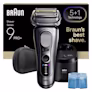 Braun Series 9 PRO+ 9667cc rakapparat med resefodral och 6in1 SmartCare Cleaning Center.