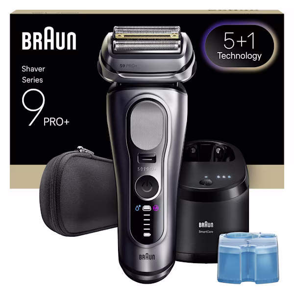 Braun Series 9 PRO+ 9667cc rakapparat med resefodral och 6in1 SmartCare Cleaning Center. Braun Series 9 PRO+ 9667cc rakapparat med resefodral och 6in1 SmartCare Cleaning Center.