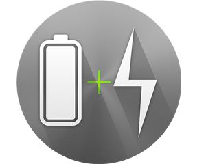 Battery + LED charge indicator