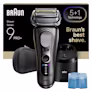 Braun Series 9 PRO+ 9655cce rakapparat med resefodral och 5in1 SmartCare rengöringscenter.