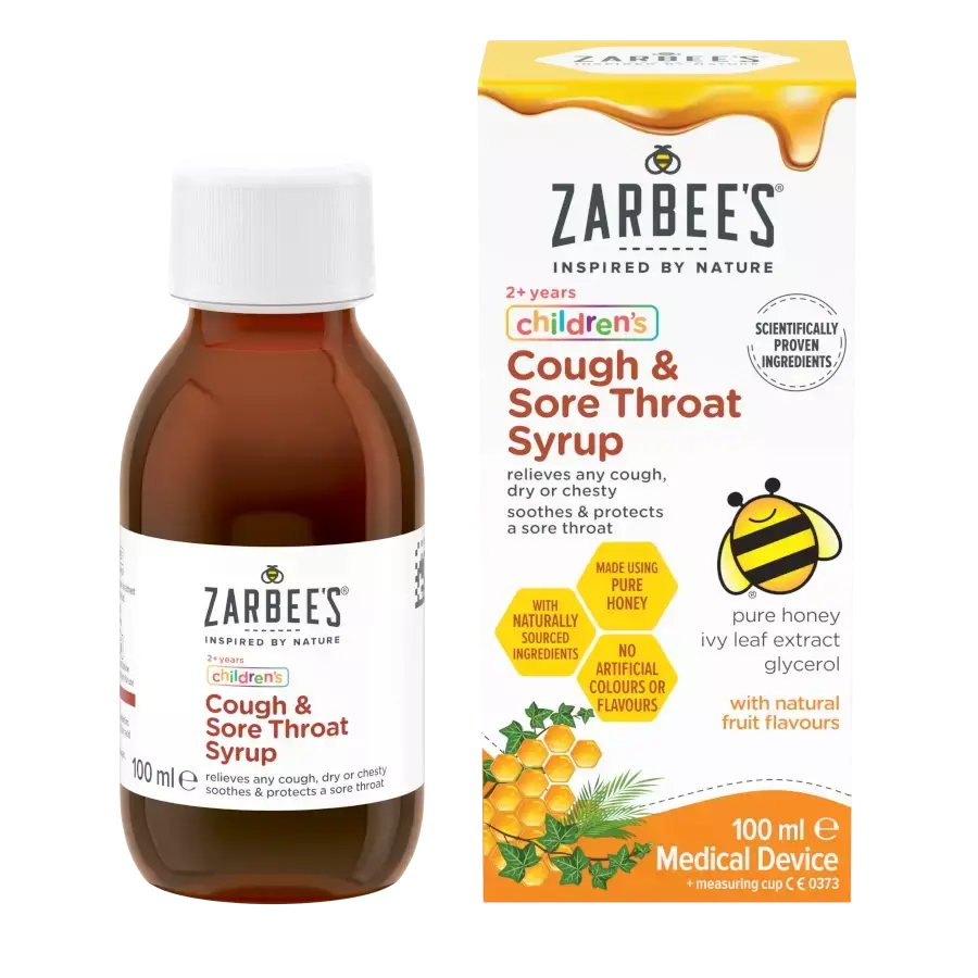 Zarbee’s® Children’s Cough & Sore Throat Syrup​ - Image 2 - zarbees.co.uk - en-GB