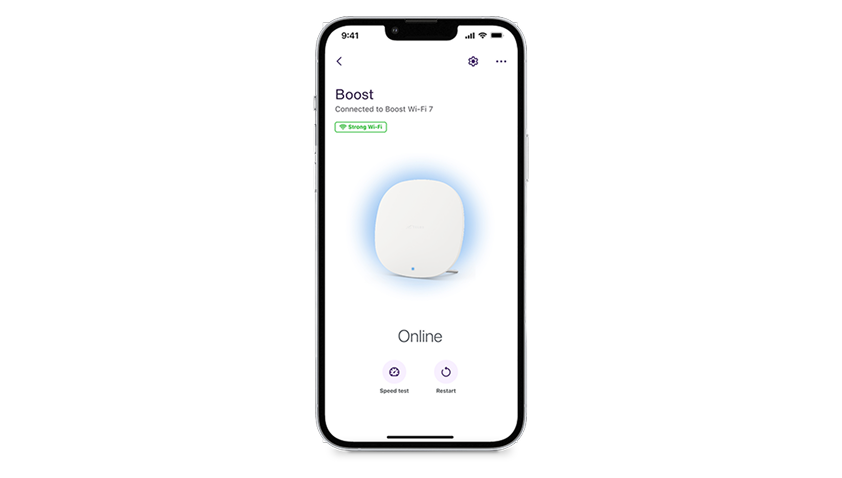 A TELUS SmartHome+ interface screen on a mobile phone.