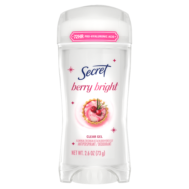 Secret 72HR Clear Gel Antiperspirant | Berry Bright