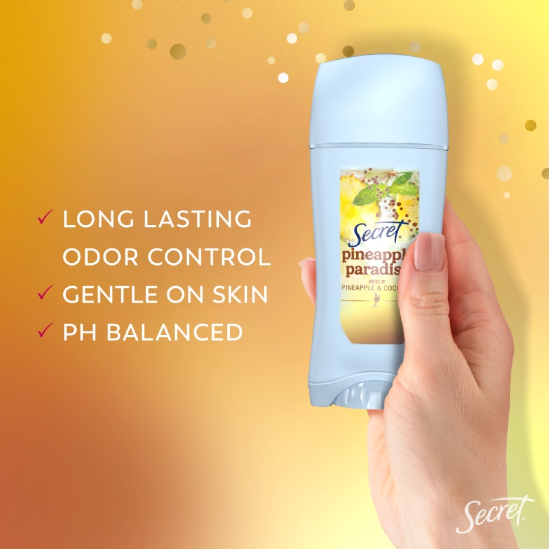 Secret Fresh Clear Gel Antiperspirant and Deodorant - Pineapple