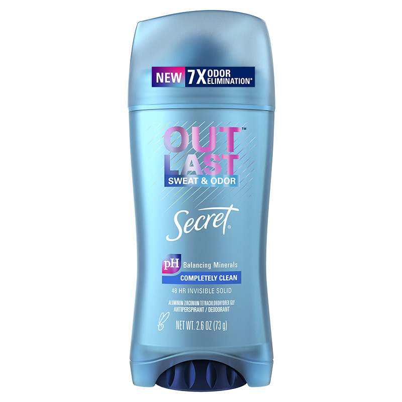 Outlast Invisible Solid Deodorant Completely Clean Front Image