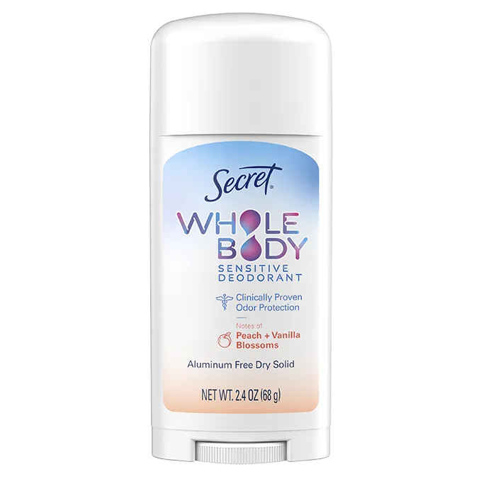 Secret Whole Body Peach & Vanilla Deodorant Stick Tube