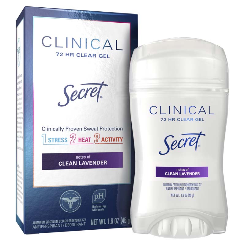 Clinical Strength Clear Gel Deodorant Clean Lavender