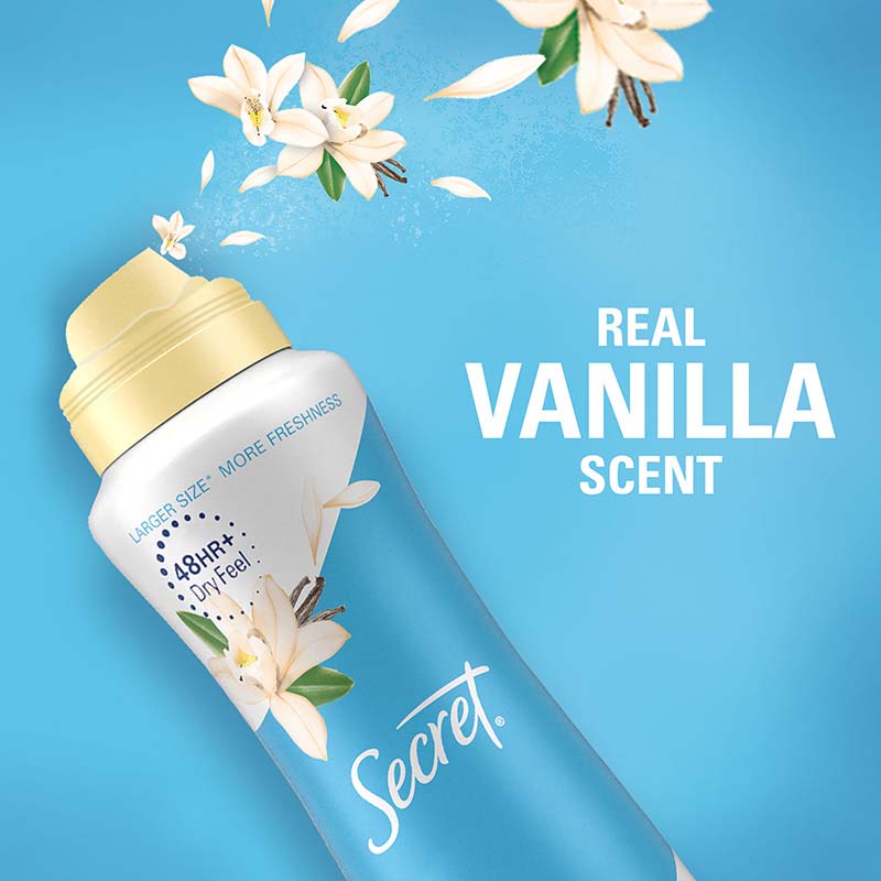 Secret Antiperspirant Dry Spray Real Vanilla Scent