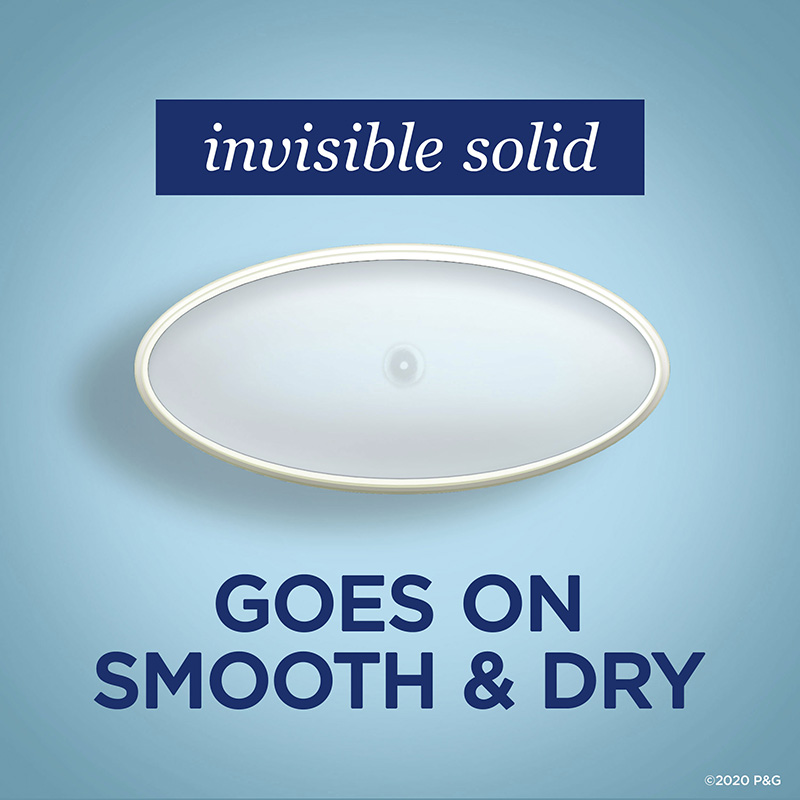 invisible solid goes on smooth & dry