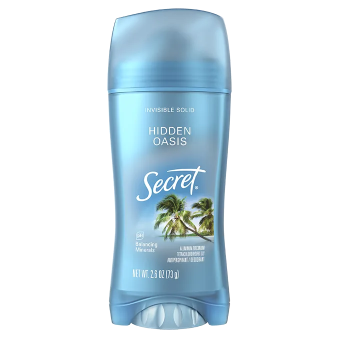 Secret hidden oasis, invisible solid, packaging